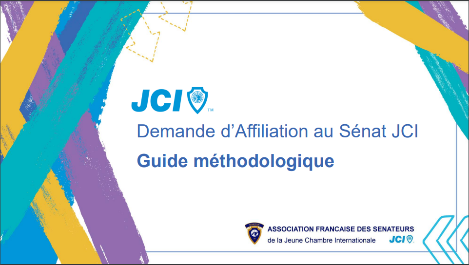 Demande affiliation au Sénat JCI Guide méthodologique